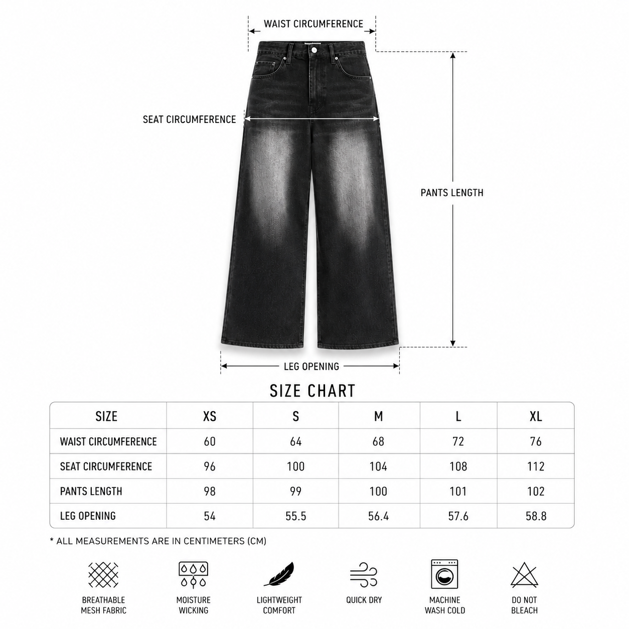 LENCE Wide Flow Jeans