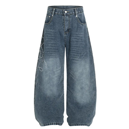 LENCE Washed Wide Jeans