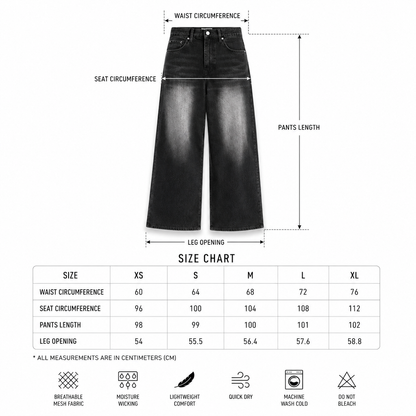LENCE Wide Flow Jeans