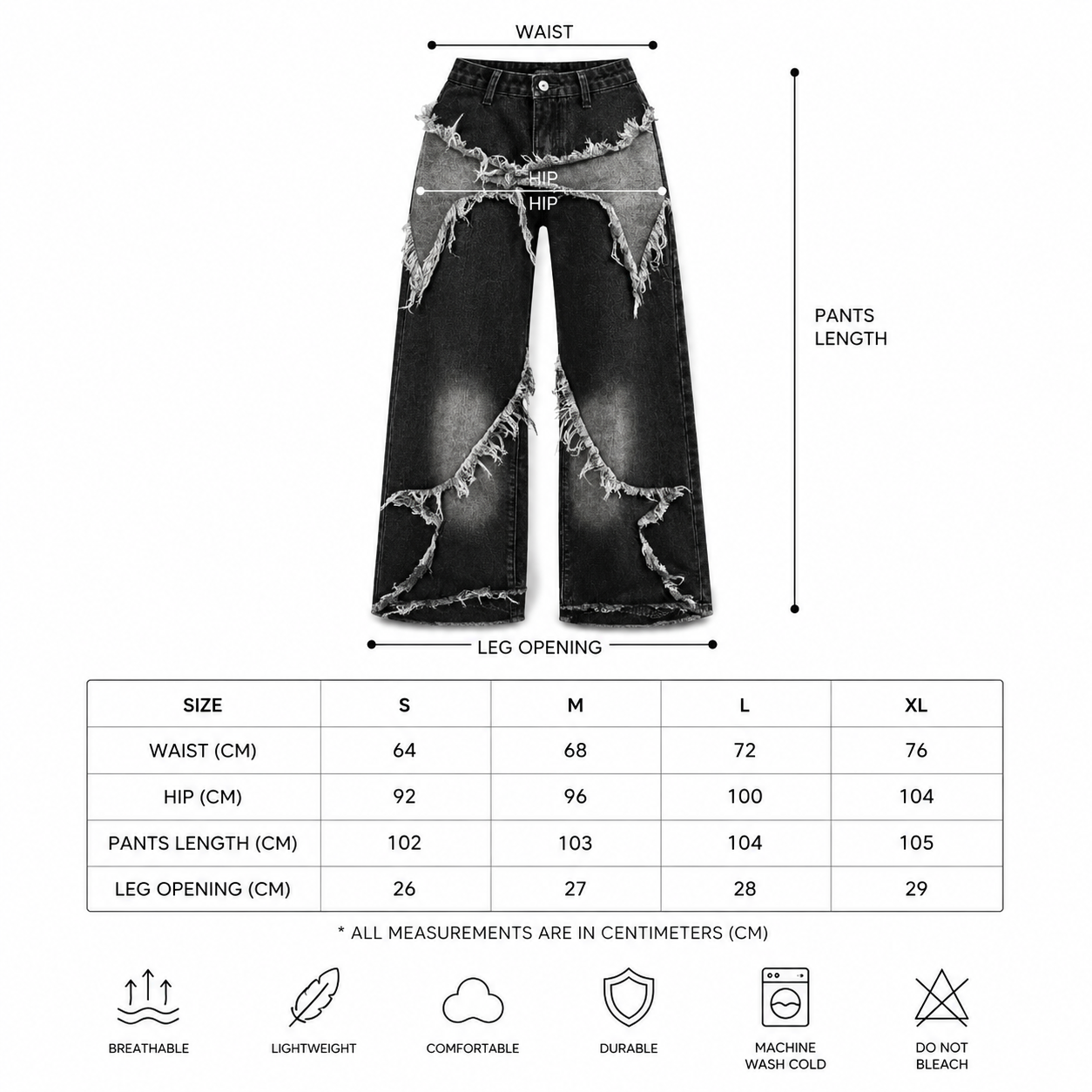 LENCE Star Patch Denim