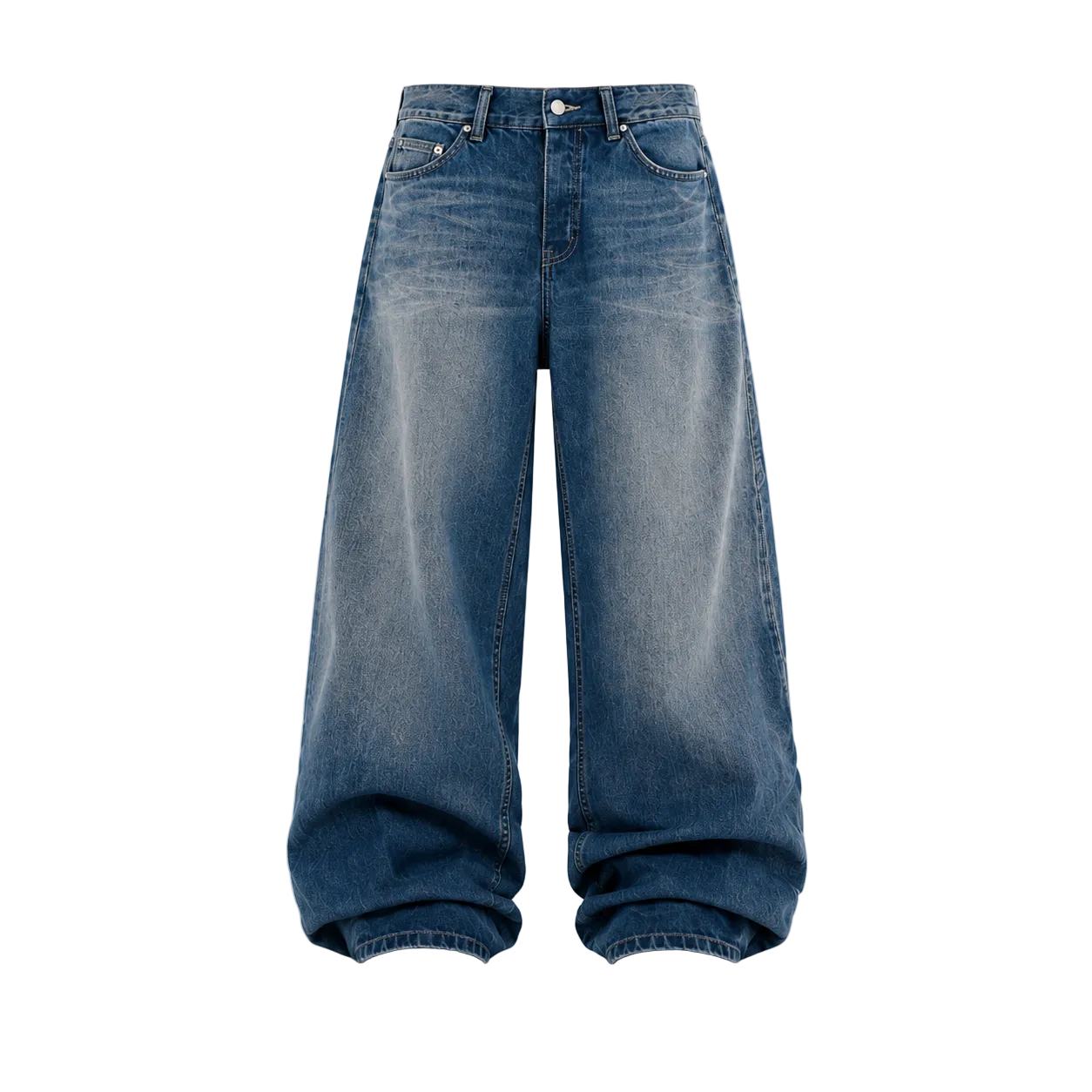 LENCE Loose Wash Jeans