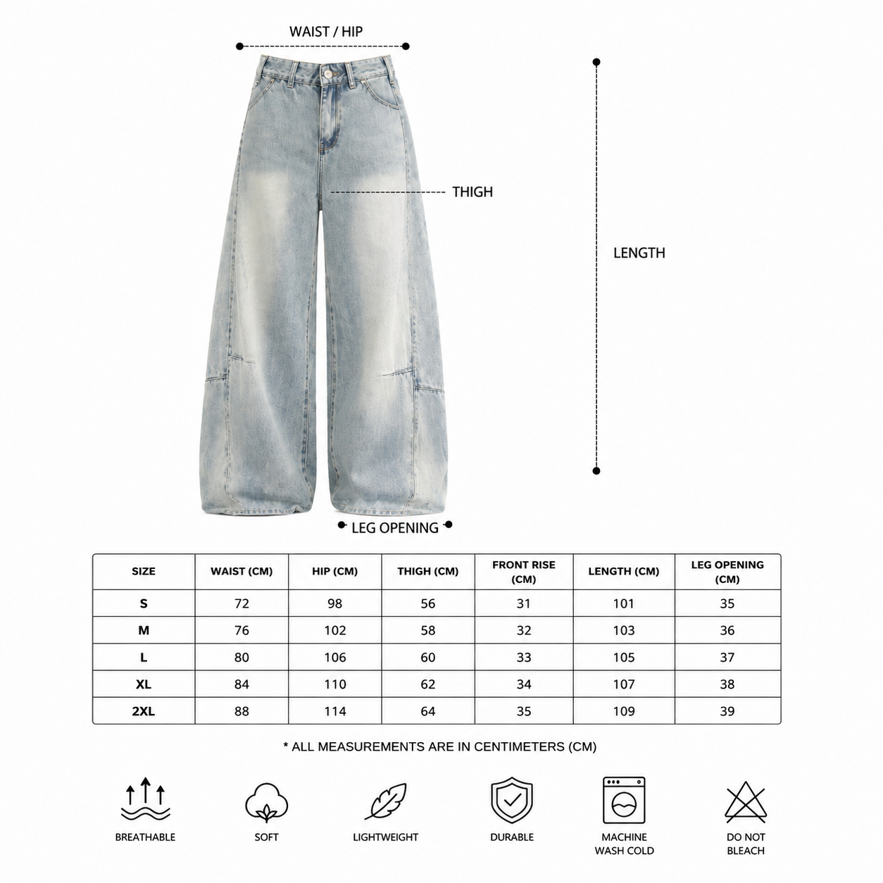 LENCE Flow Patch Jeans