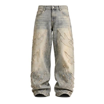 LENCE Vintage Batwing Jeans - Lence Store