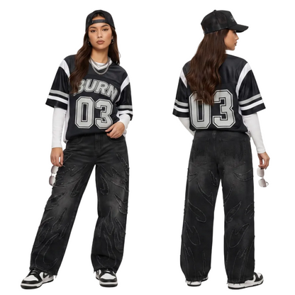 LENCE Vintage Batwing Jeans - Lence Store
