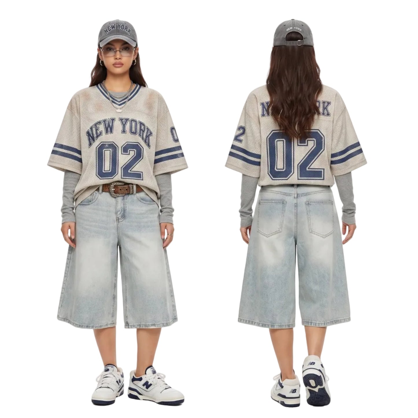 LENCE Retro Denim Shorts