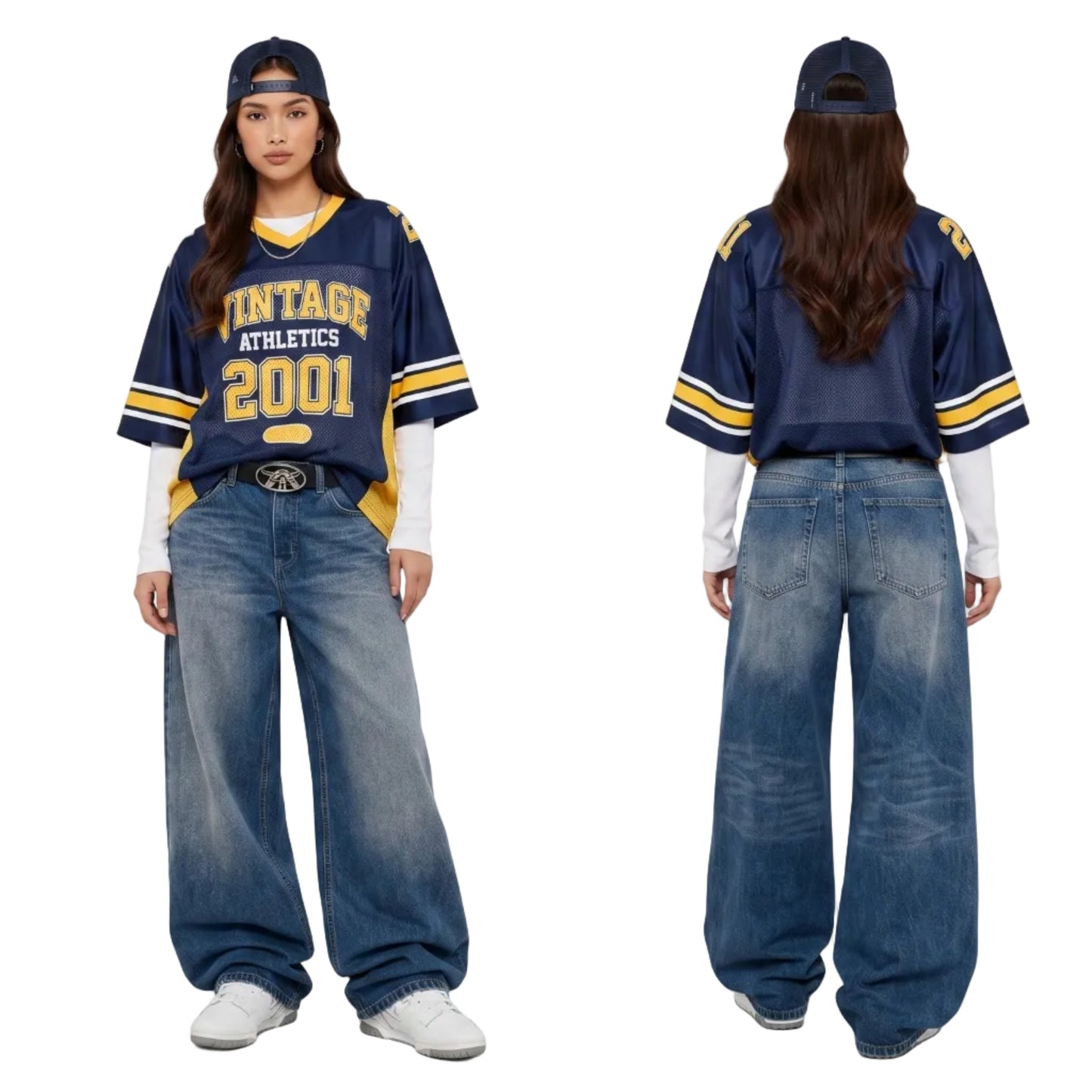 LENCE Loose Wash Jeans