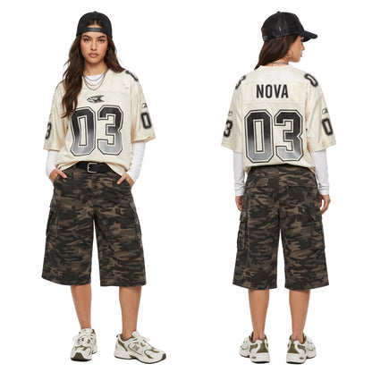LENCE Camo Capri Shorts