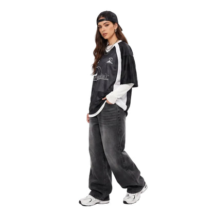 LENCE Retro Wide Jeans