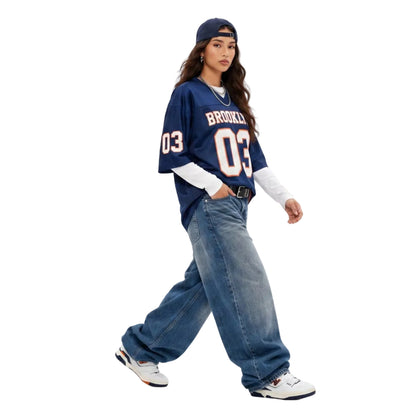 LENCE Loose Wash Jeans