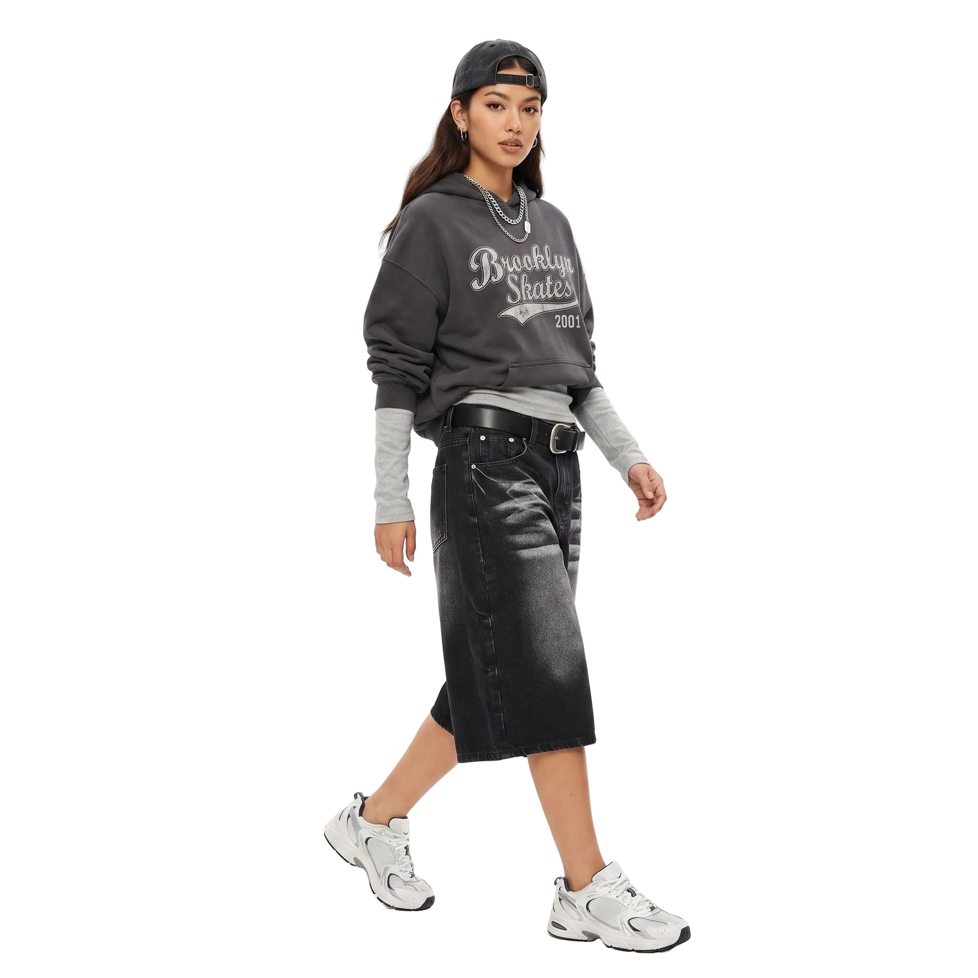 LENCE Washed Capri Shorts - Lence Store
