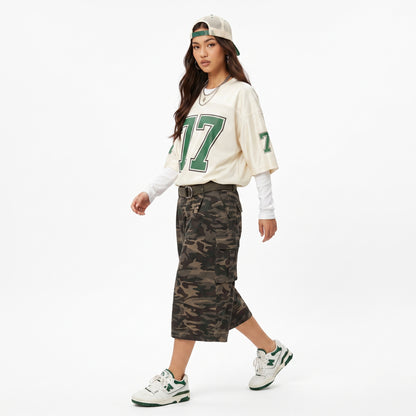 LENCE Camo Capri Shorts