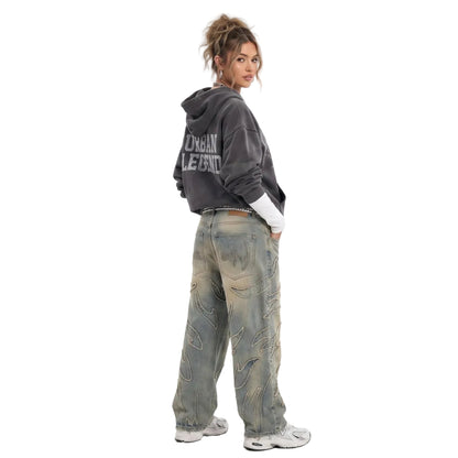 LENCE Vintage Batwing Jeans - Lence Store
