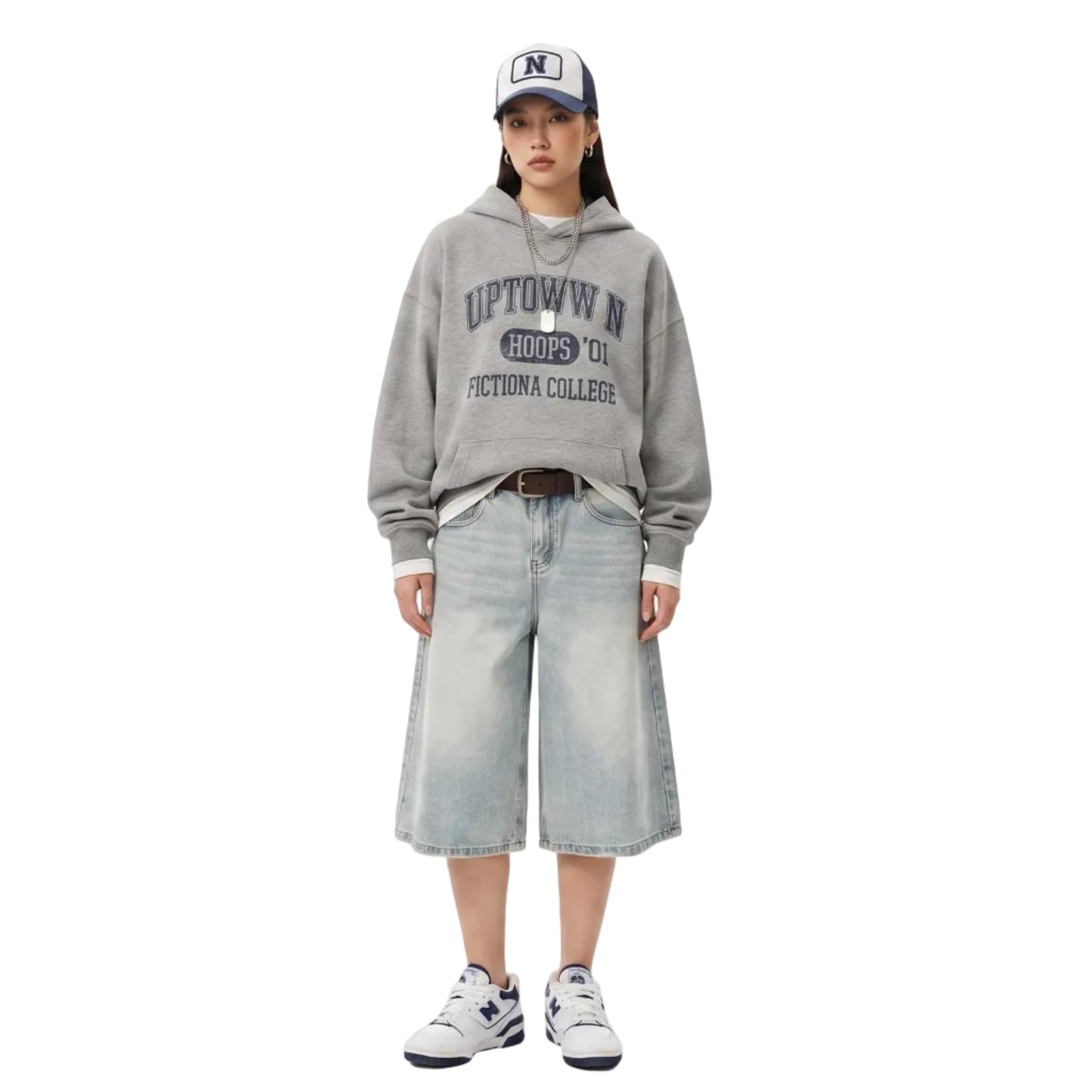 LENCE Retro Denim Shorts
