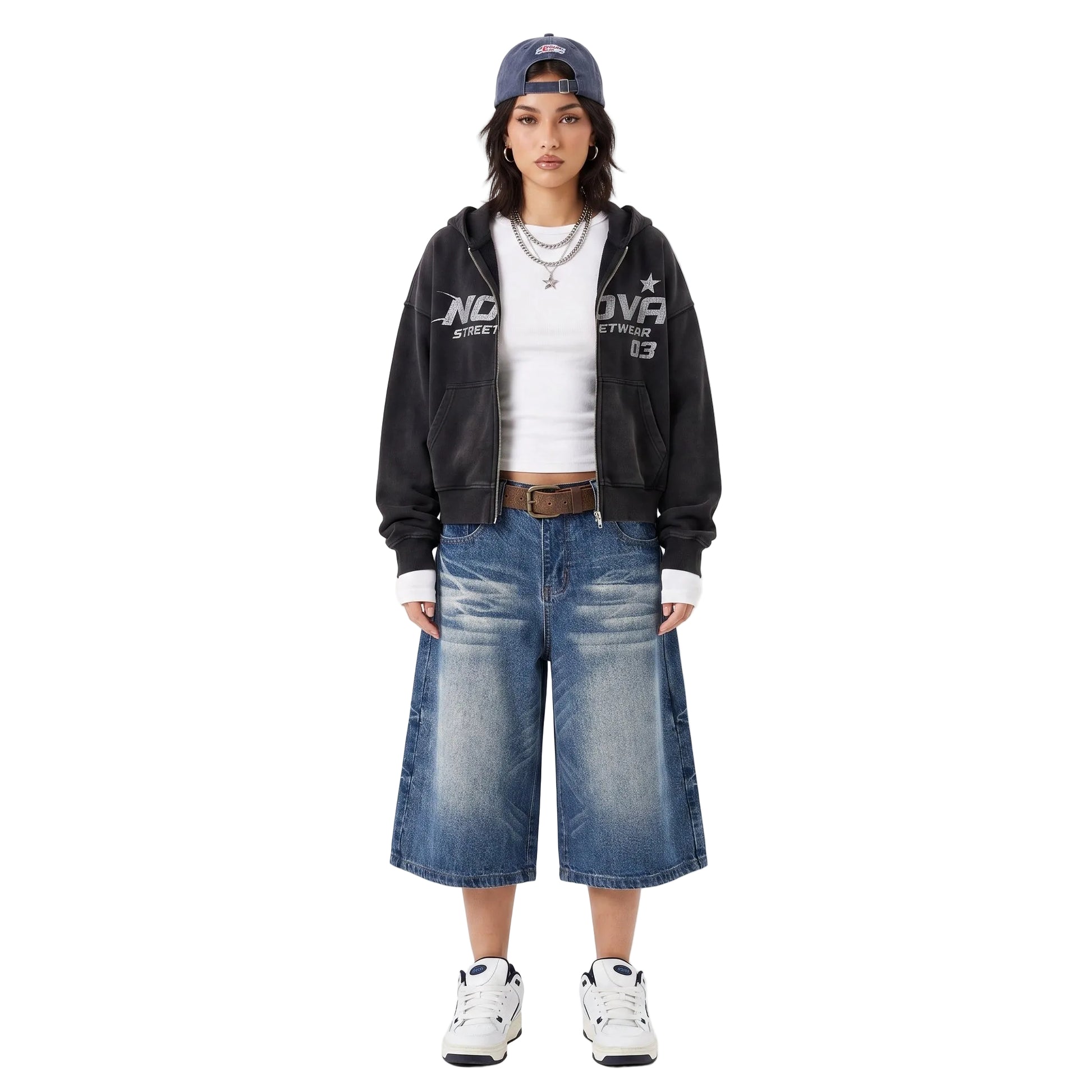 LENCE Washed Capri Shorts - Lence Store