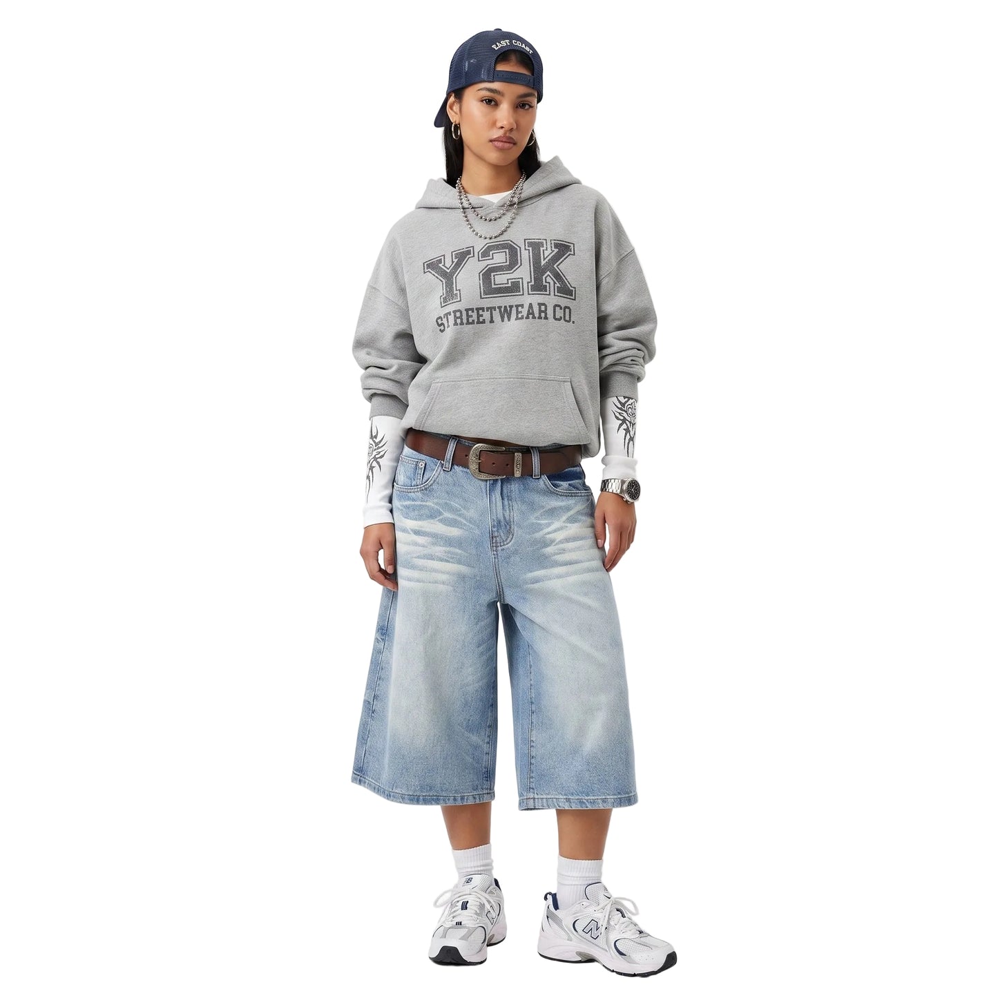 LENCE Washed Capri Shorts - Lence Store