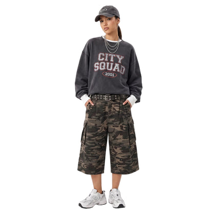 LENCE Camo Capri Shorts